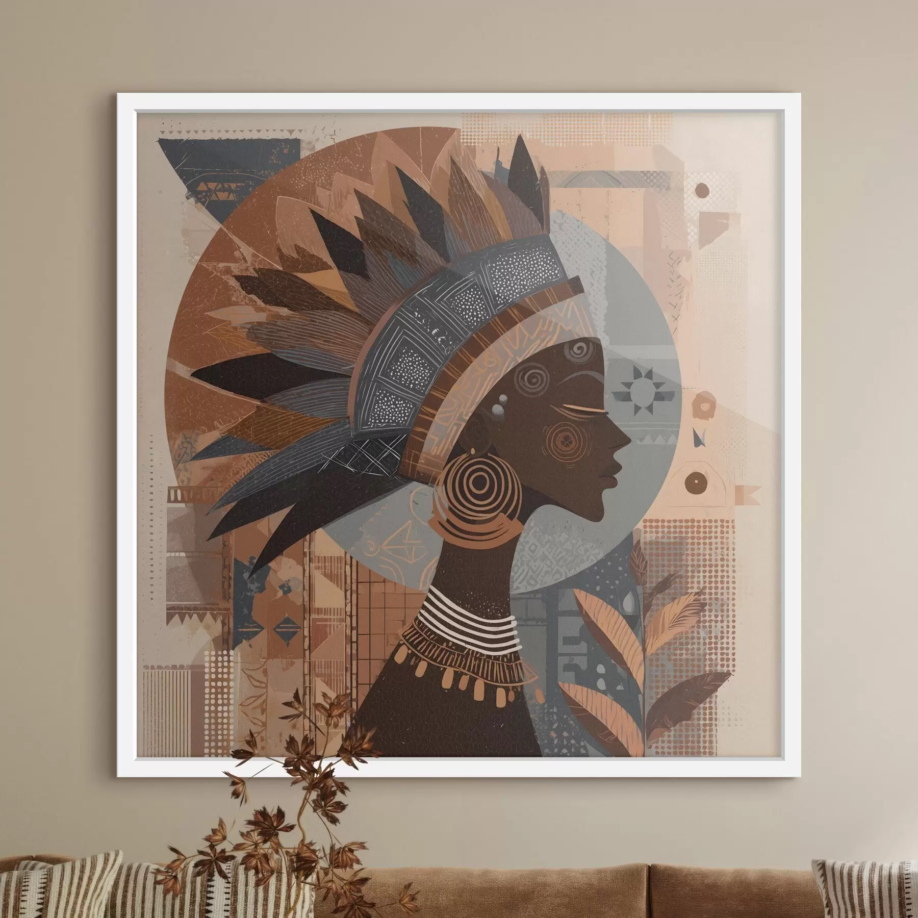 murales de pared mujer africana f48794