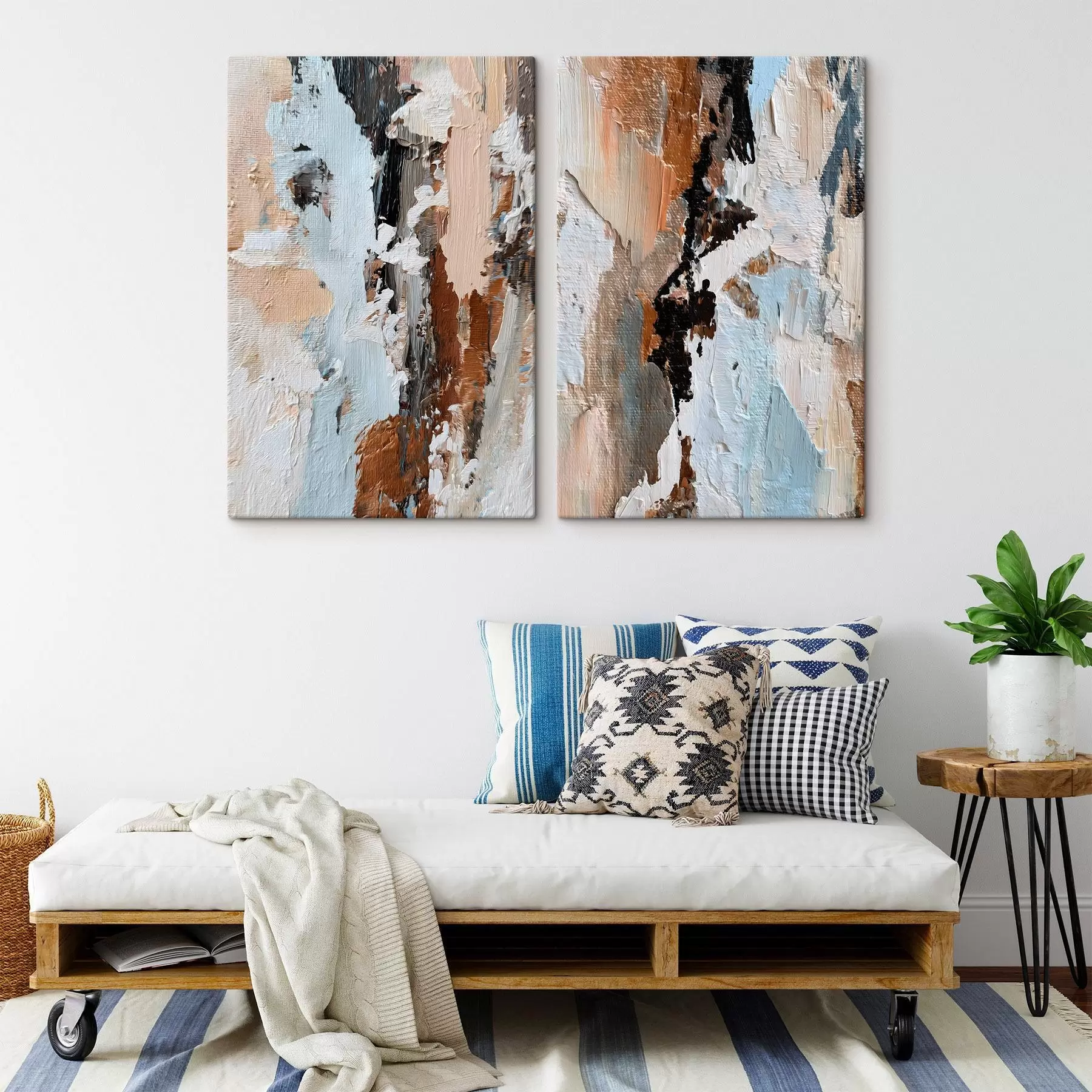 murales de pared abstracción expresiva; imitación de la pintura m30332