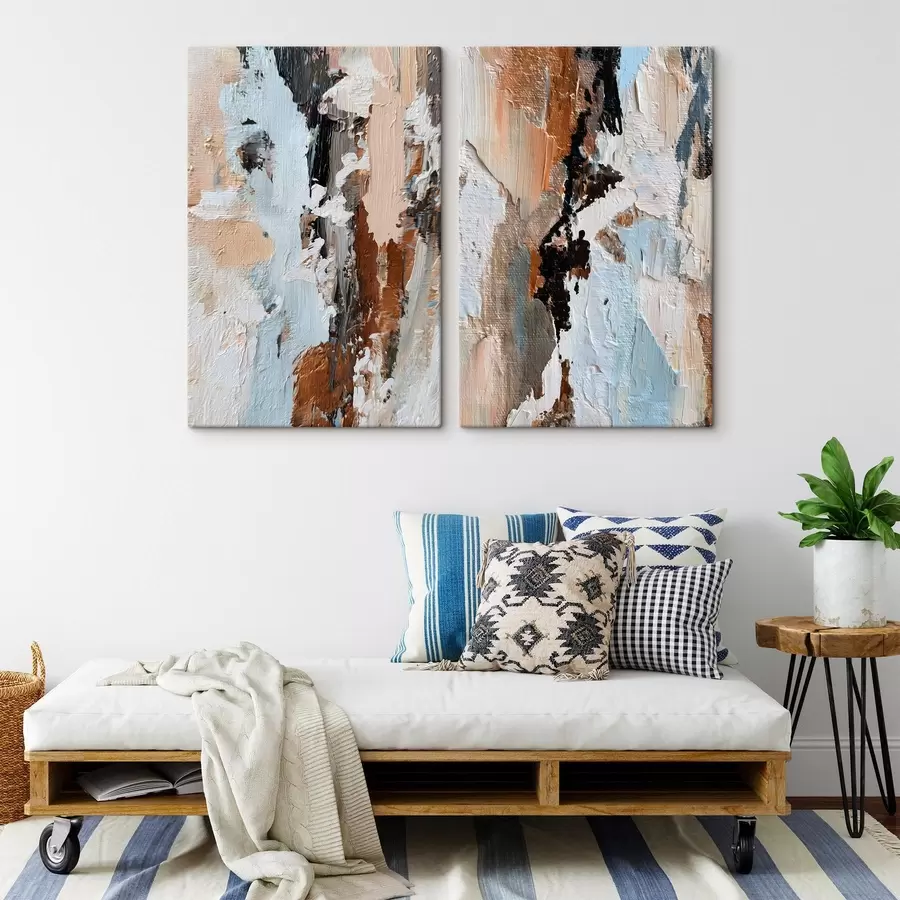 murales de pared abstracción expresiva; imitación de la pintura m30332