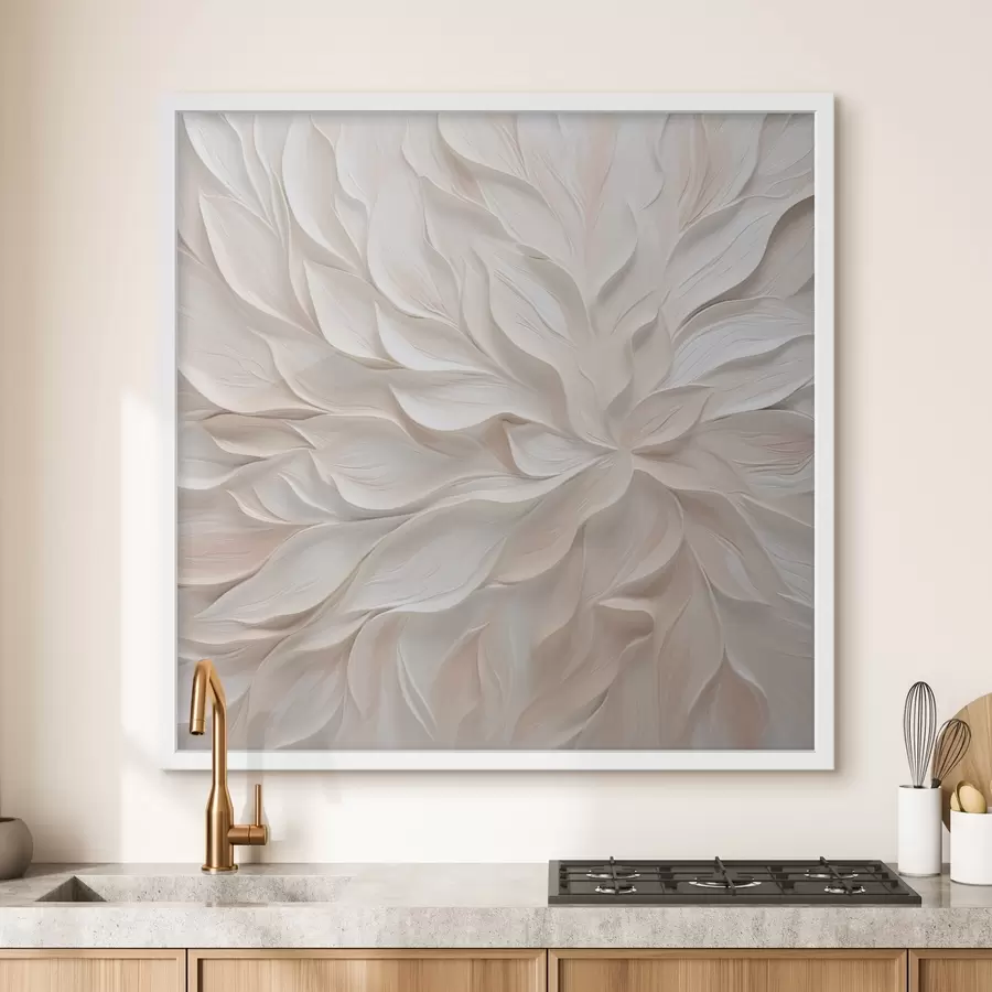 murales de pared Pétalos abstractos: imitación de una pintura f48759