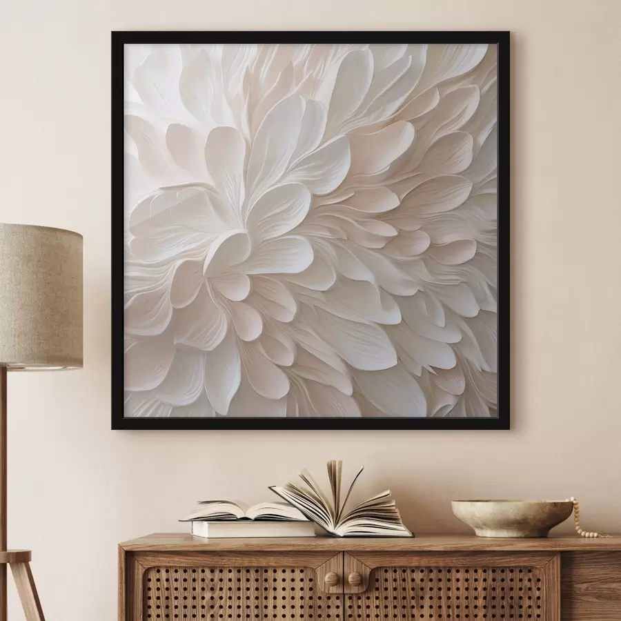 murales de pared Pétalos abstractos: imitación de una pintura f48760