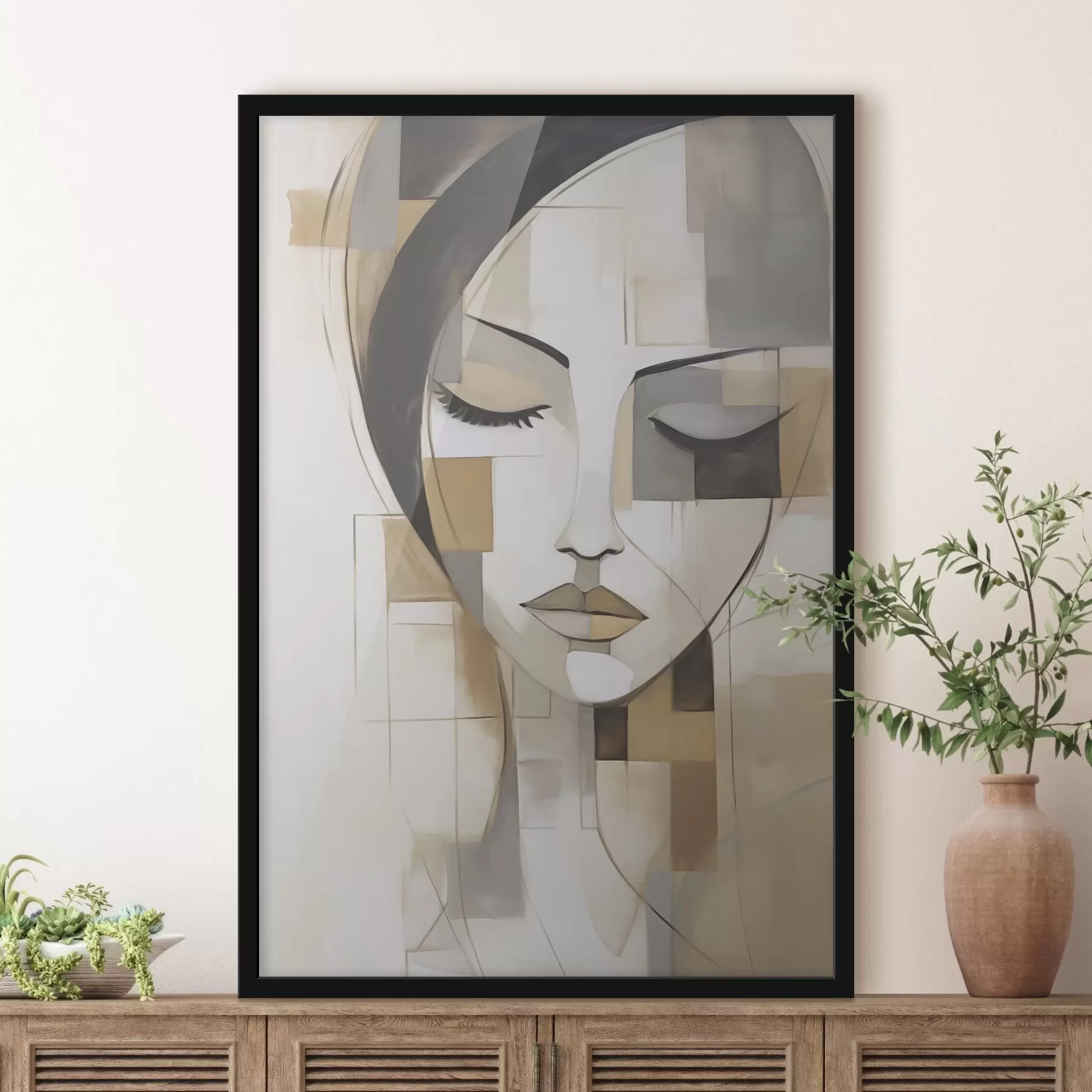 murales de pared Retrato abstracto f48762