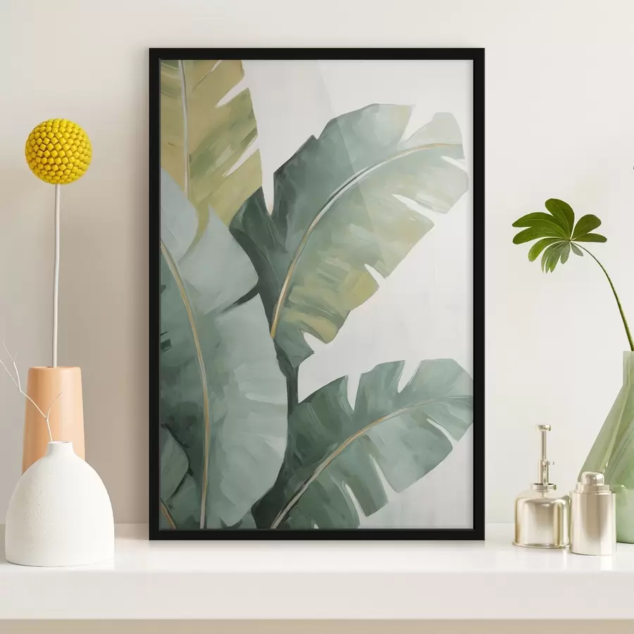 murales de pared Pintura que imita el follaje f48764