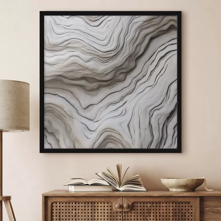 murales de pared Resumen con líneas suaves f48769