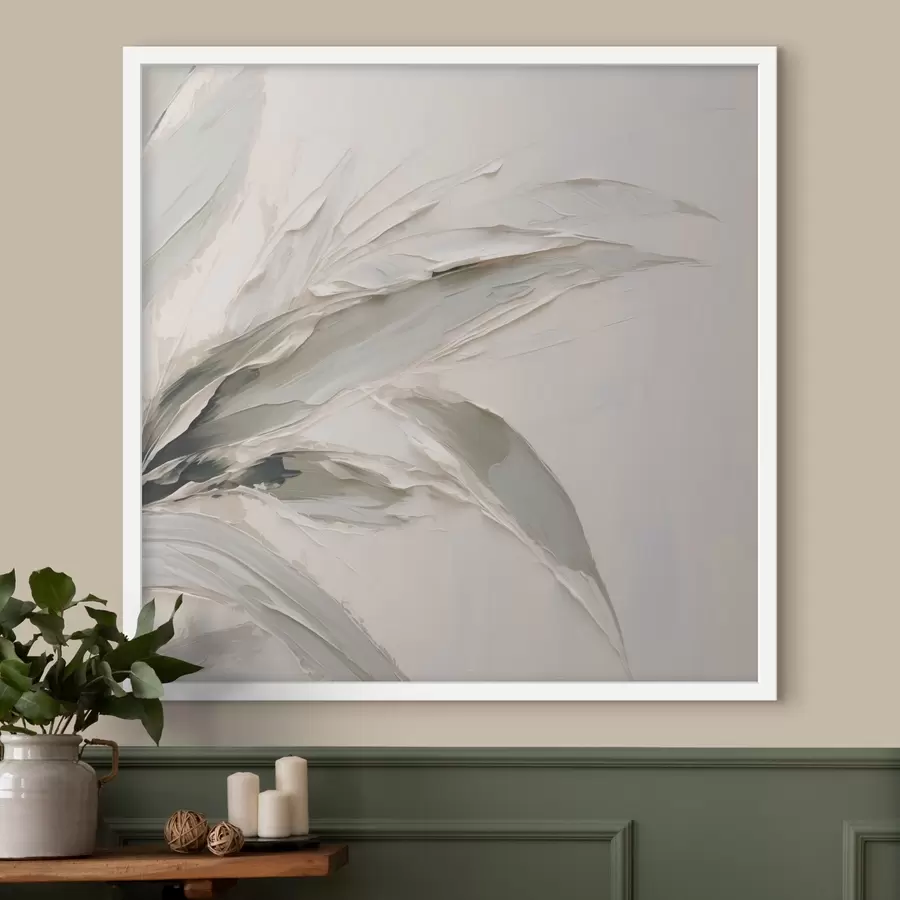 murales de pared Pintura abstracta que imita el follaje f48772