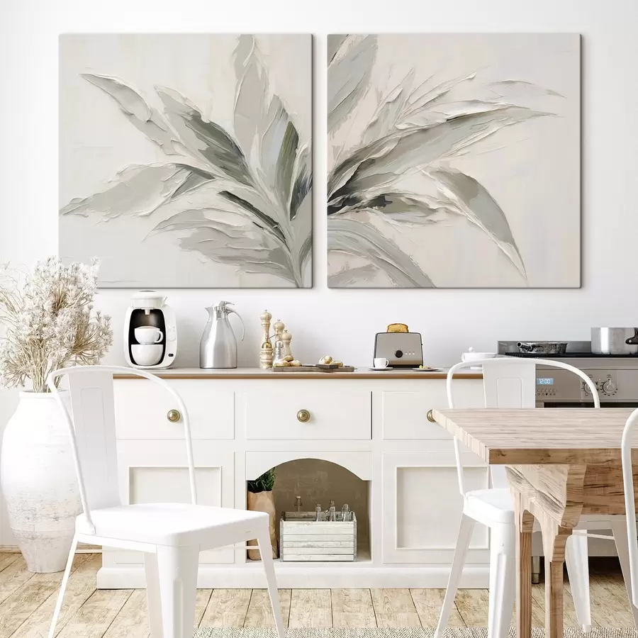 murales de pared Pintura abstracta que imita la vegetación m30342