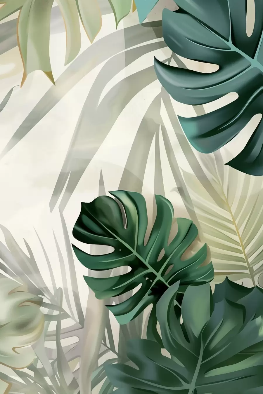 murales de pared Verde intenso s48909