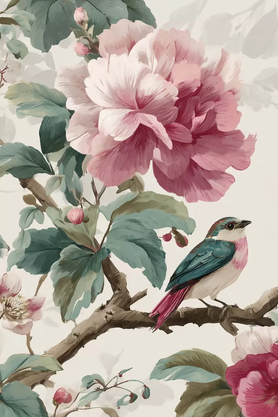 murales de pared Toque rosa s48914