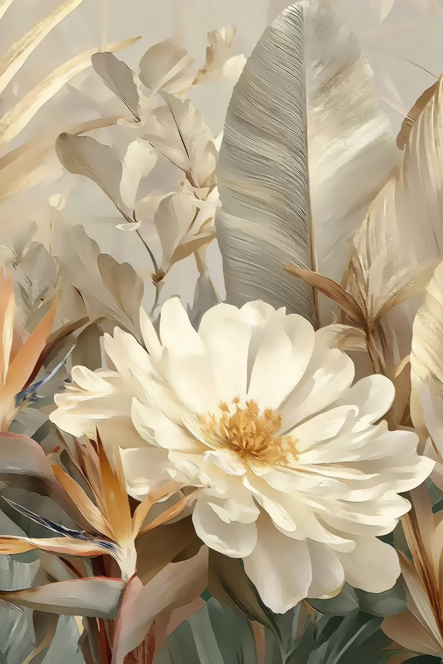 murales de pared La delicadeza de las peonías s48916