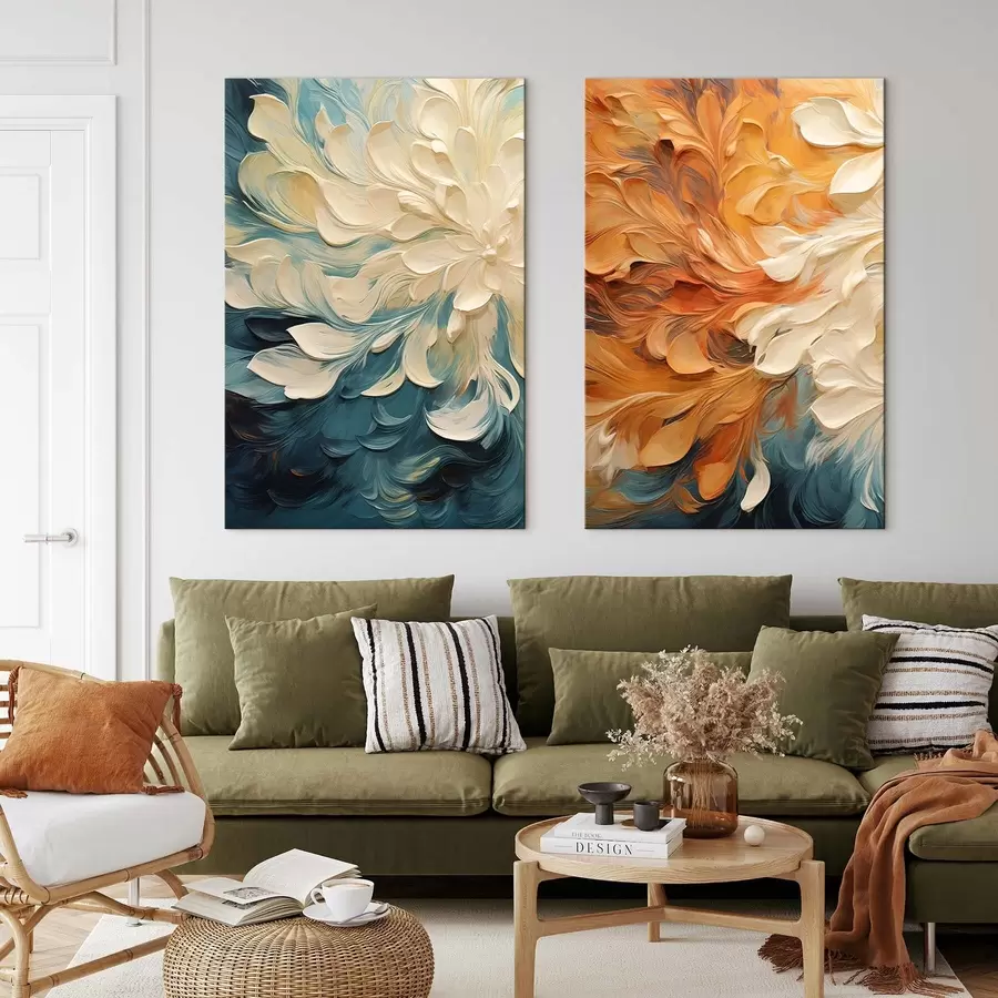 murales de pared Abstracción, imitación de pintura al óleo m30378