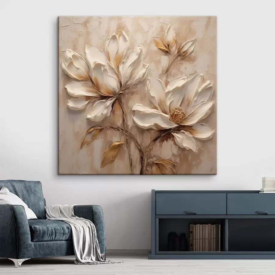 murales de pared Flores de época s48931