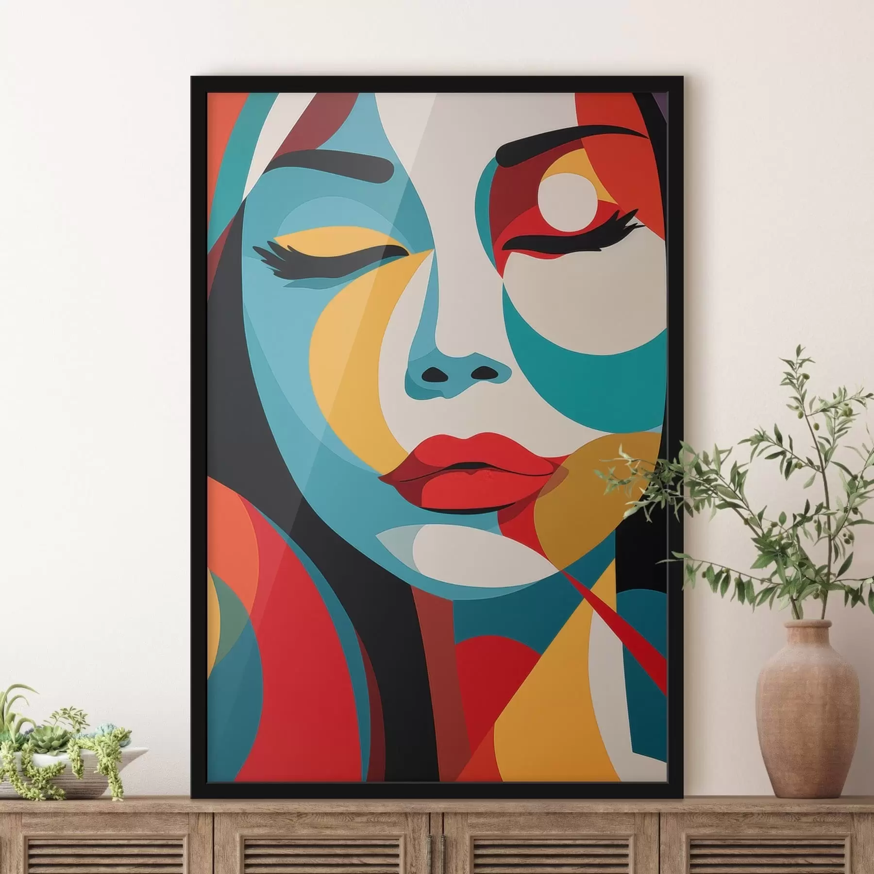 murales de pared Retrato abstracto f48948