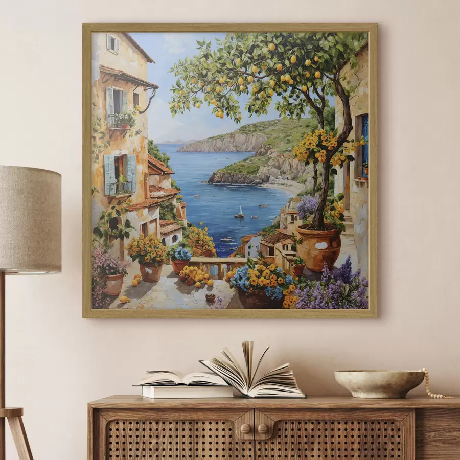 murales de pared Limonero junto al mar f48818