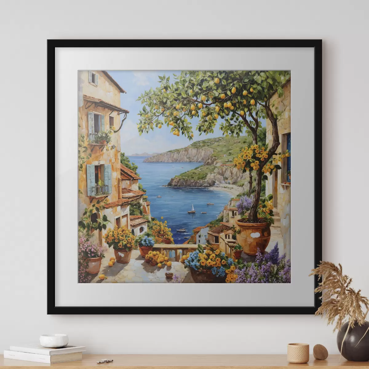 Poster Limonero junto al mar f48818