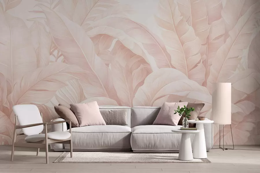 murales de pared Hojas tropicales vintage w05518v2