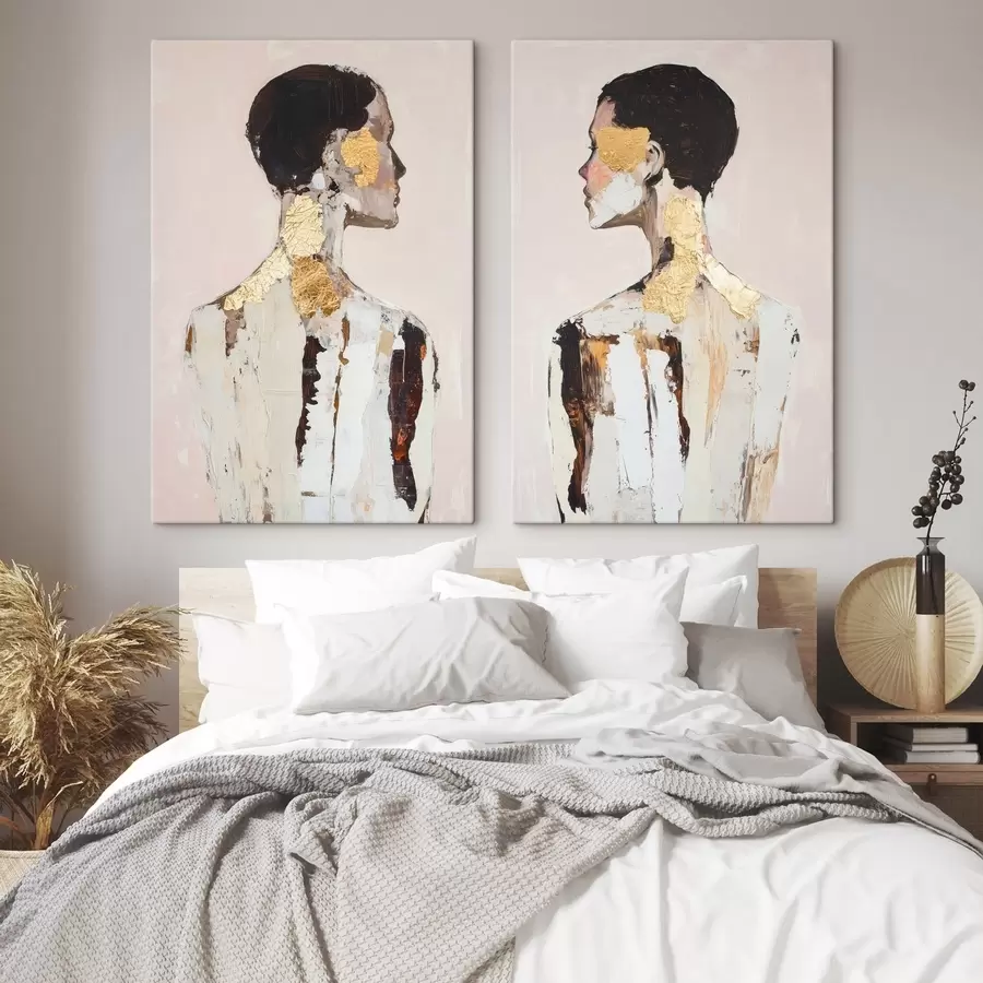 murales de pared Siluetas abstractas de personas m30252