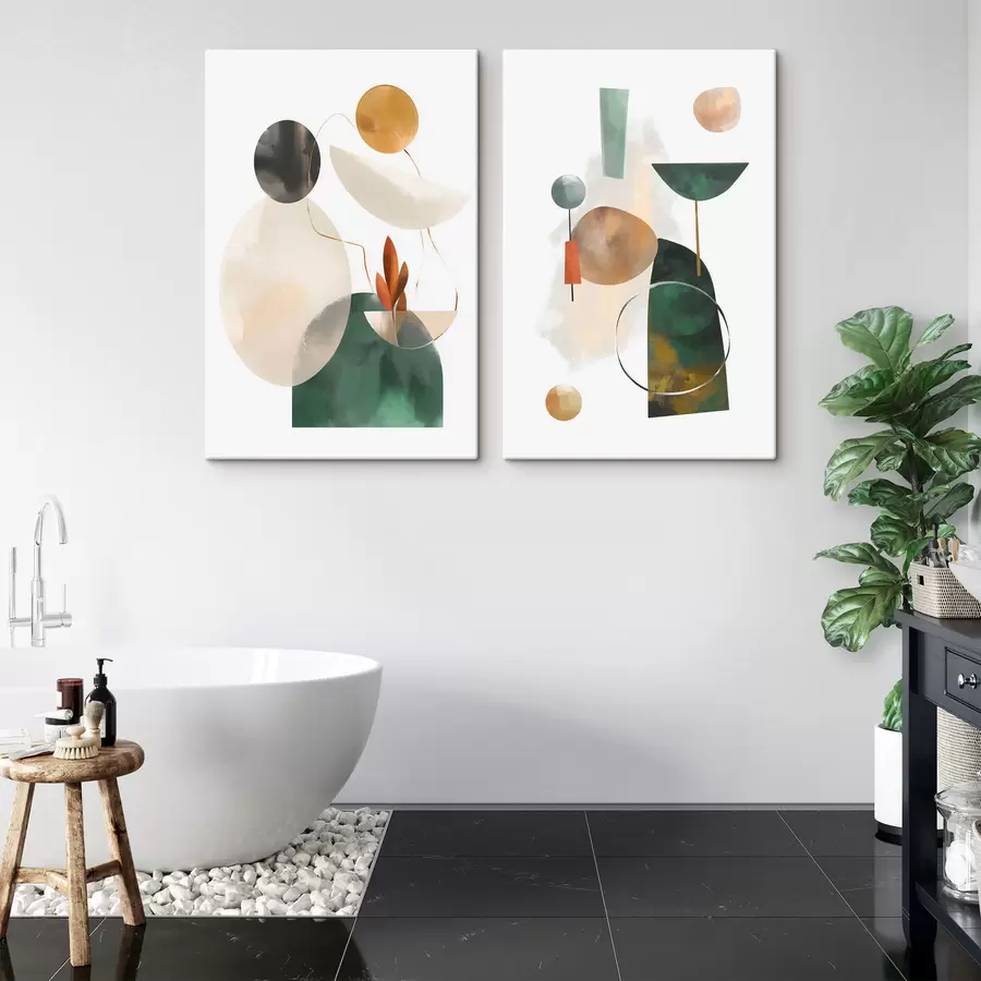 murales de pared Una abstracción con formas geométricas m30393