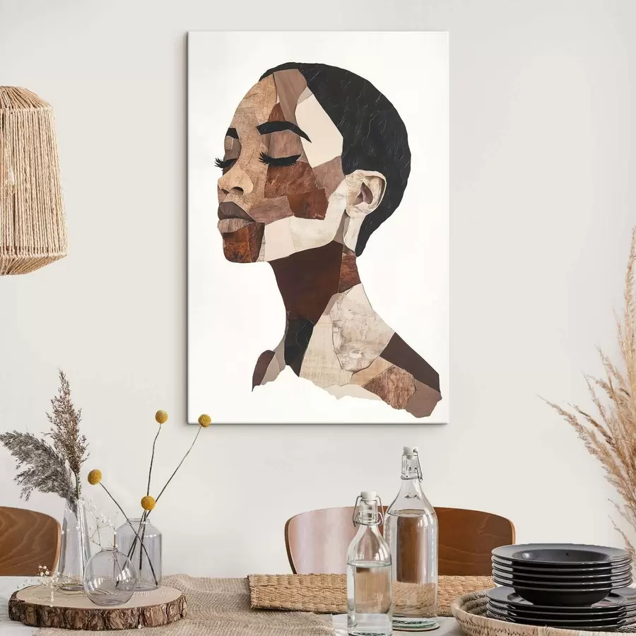 murales de pared Retrato abstracto de una mujer s48923