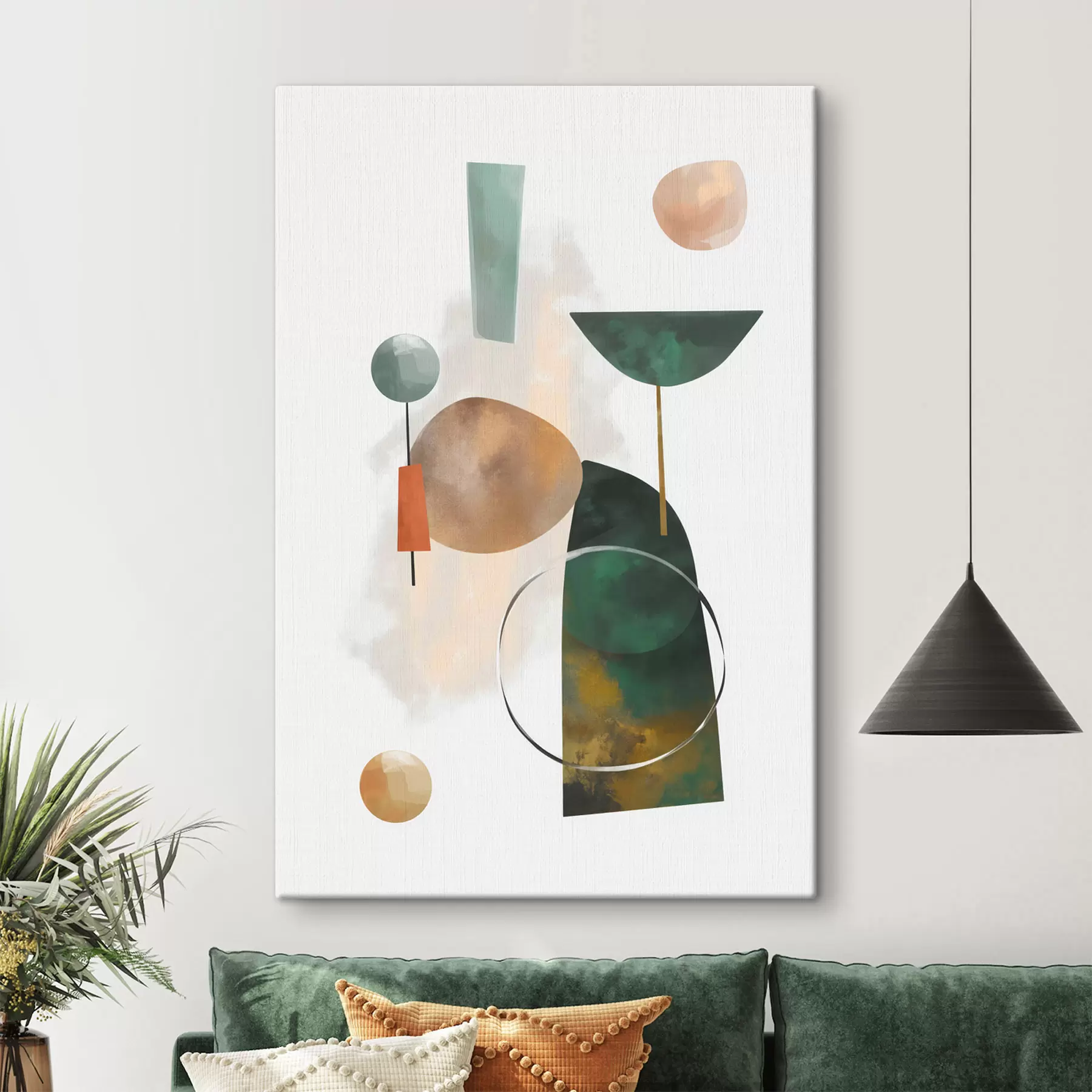 murales de pared Una abstracción con formas geométricas s48930