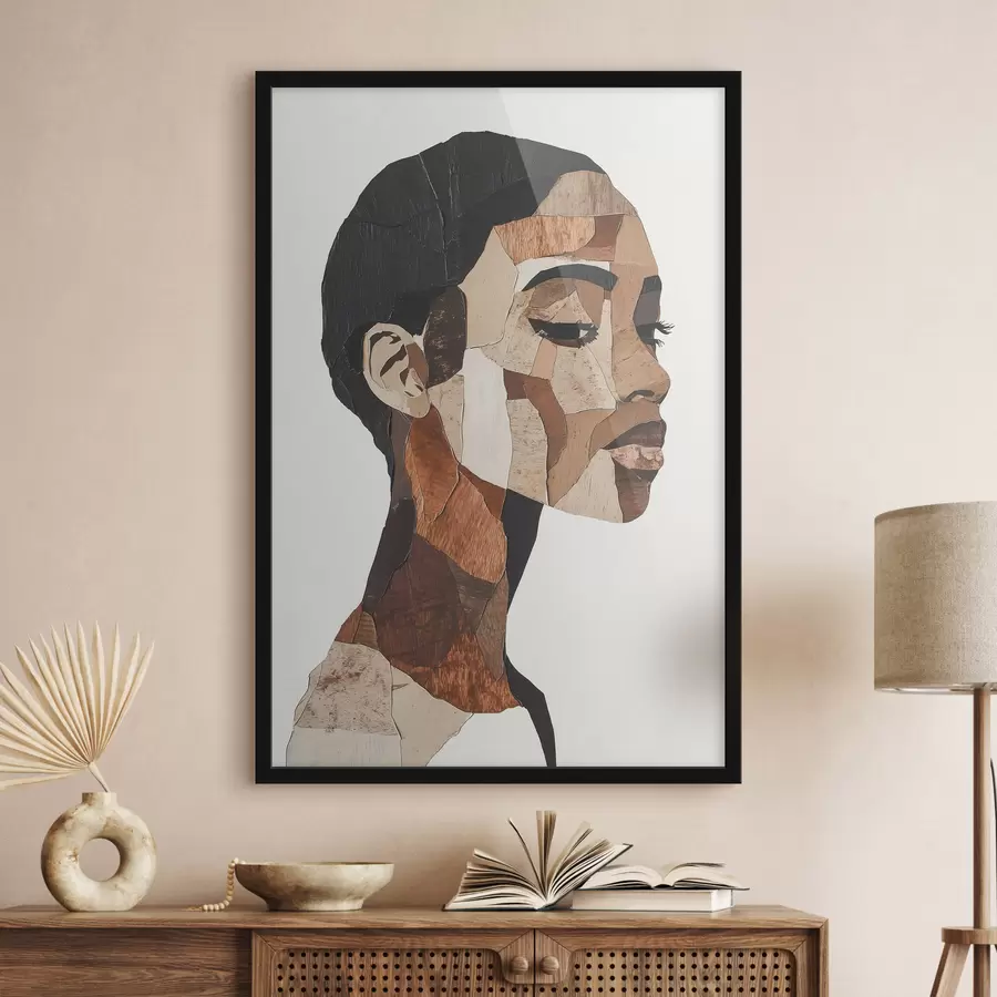 murales de pared Retrato abstracto de una mujer f48922