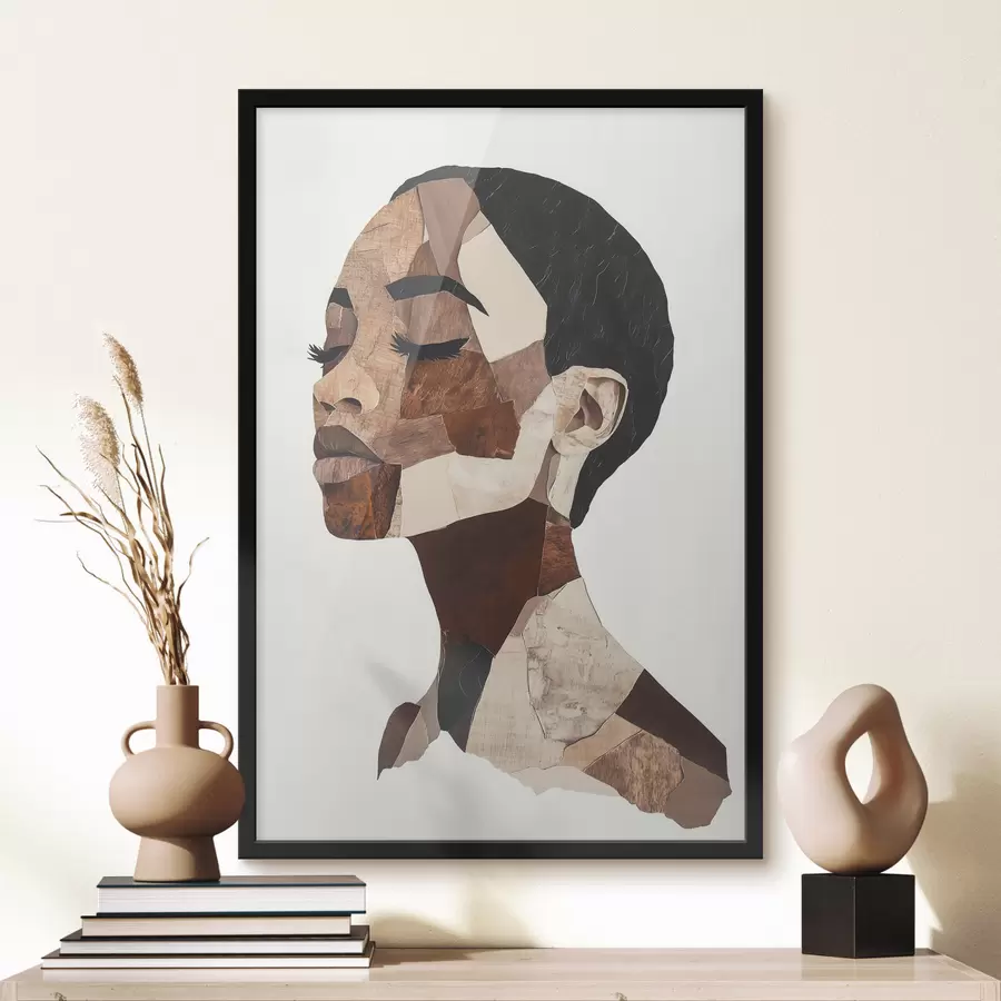 murales de pared Retrato abstracto de una mujer f48923