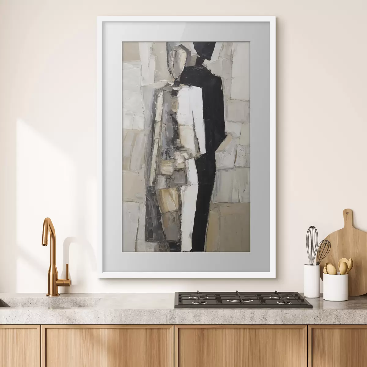 Poster Siluetas abstractas de una pareja f48924