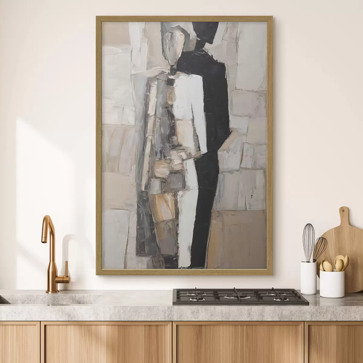 Poster Siluetas abstractas de una pareja f48924