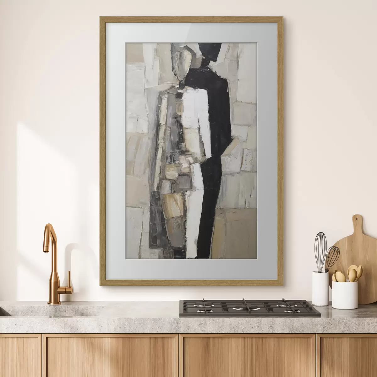 Poster Siluetas abstractas de una pareja f48924