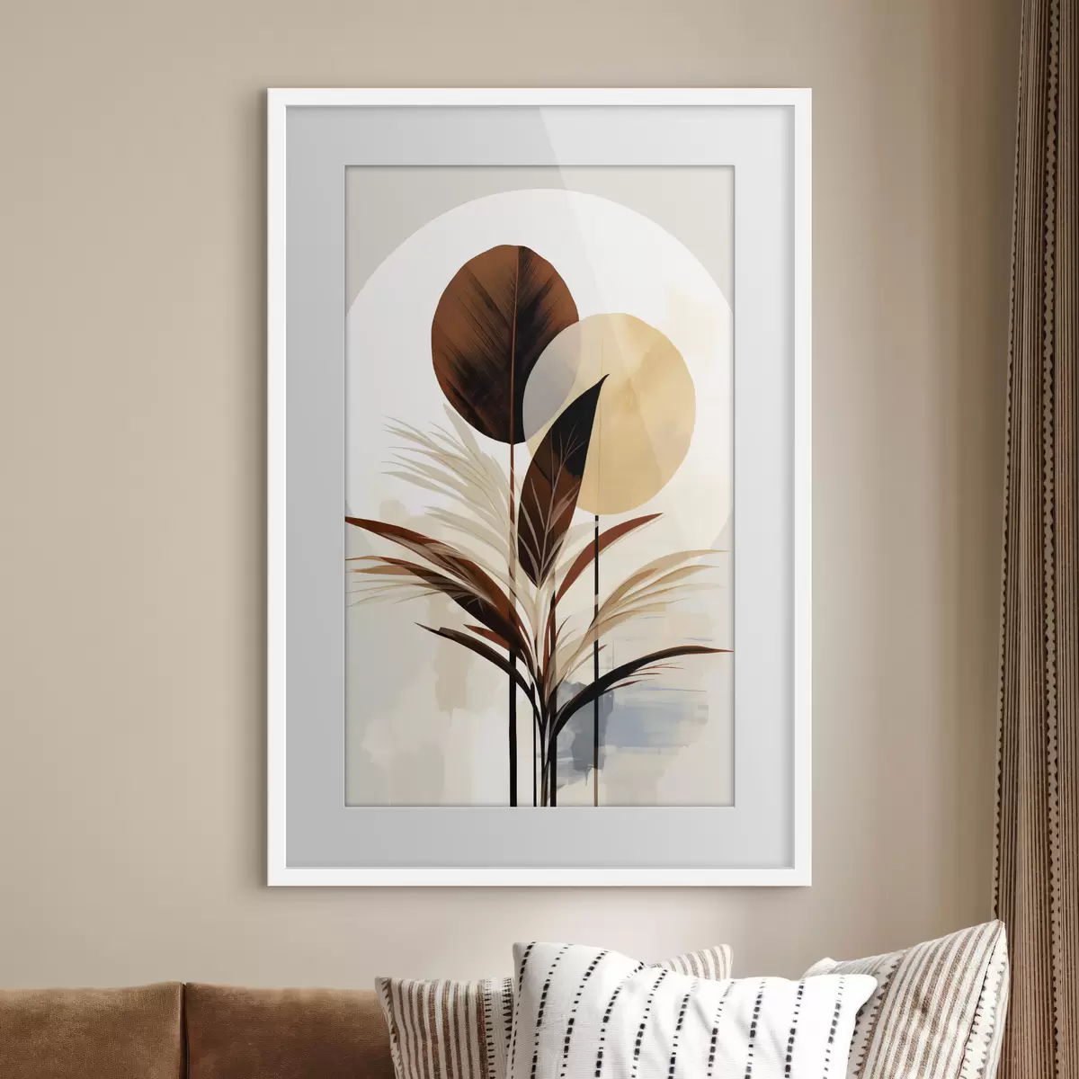 Poster Una abstracción con una planta f48926