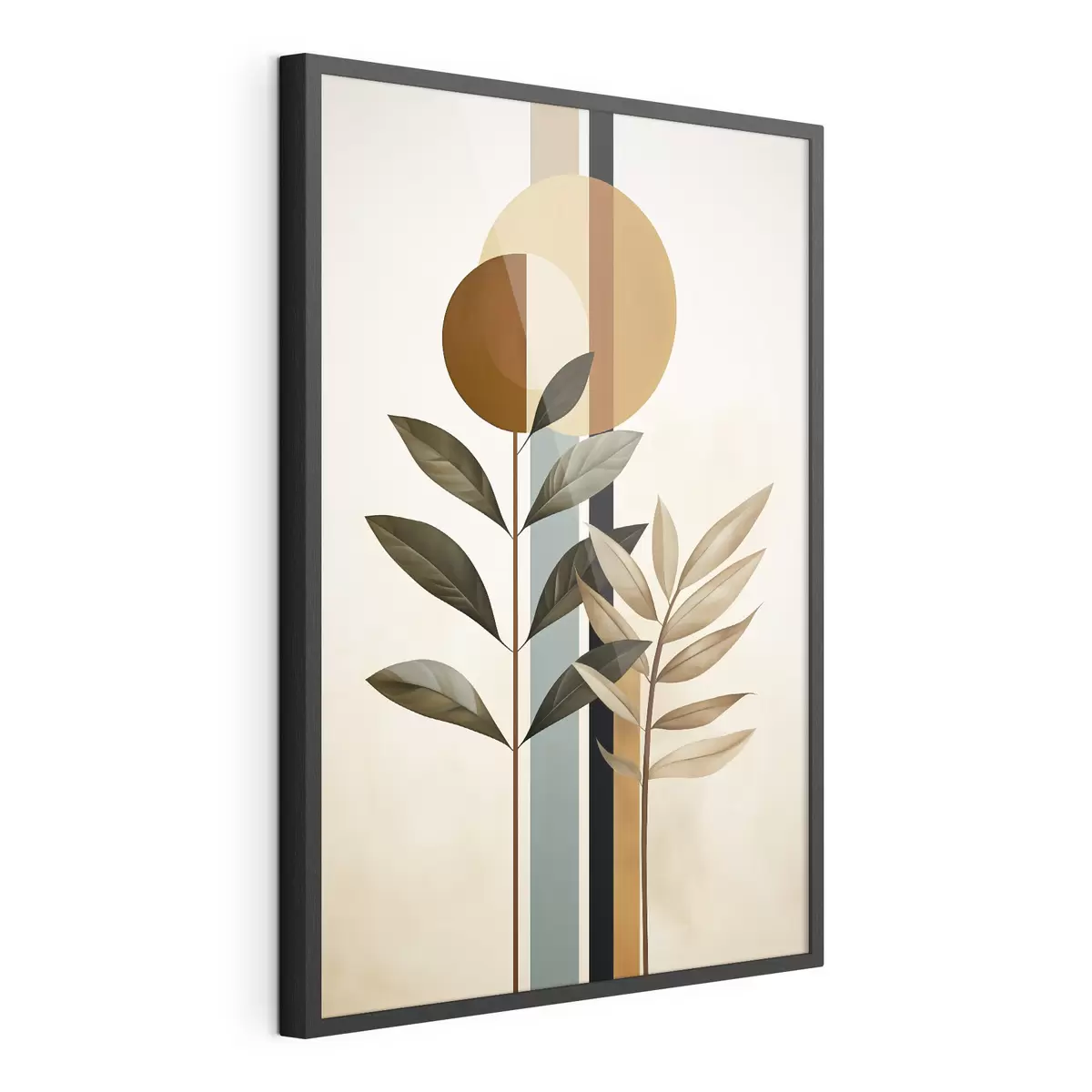 Poster Plantas abstractas con círculos y líneas f48929