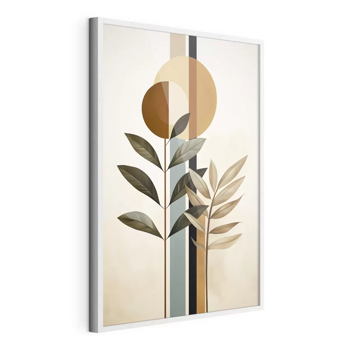 Poster Plantas abstractas con círculos y líneas f48929