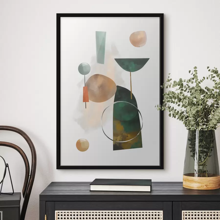 murales de pared Una abstracción con formas geométricas f48930