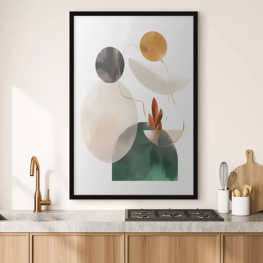 murales de pared Una abstracción con formas geométricas f48963