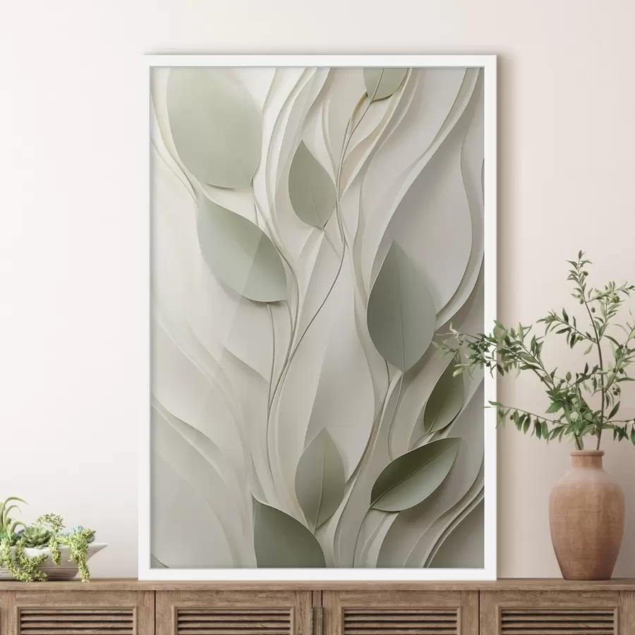 murales de pared Composición vegetal abstracta f48985