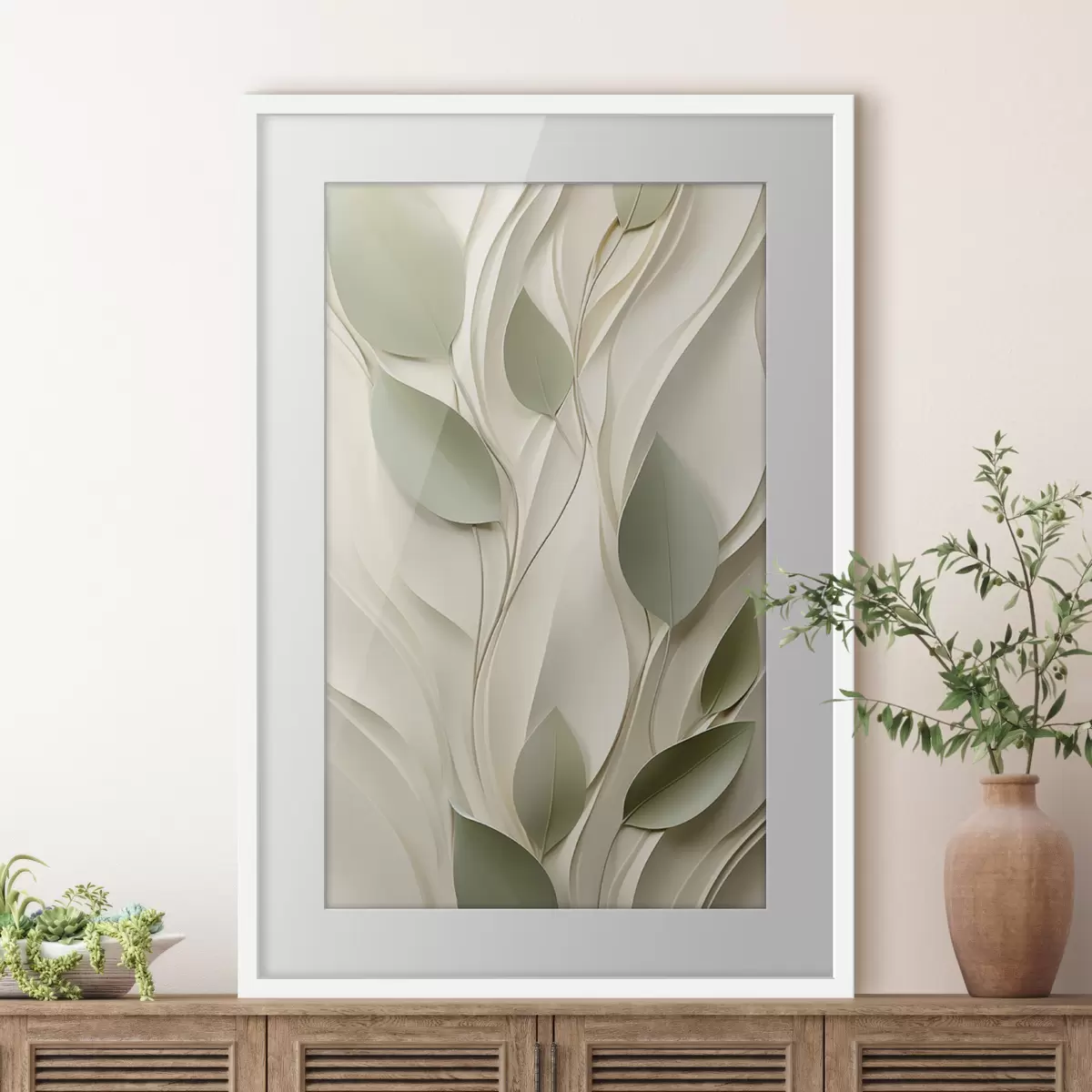 Poster Composición vegetal abstracta f48985
