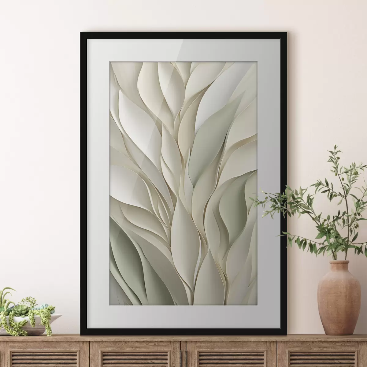 Poster Composición vegetal abstracta f48986
