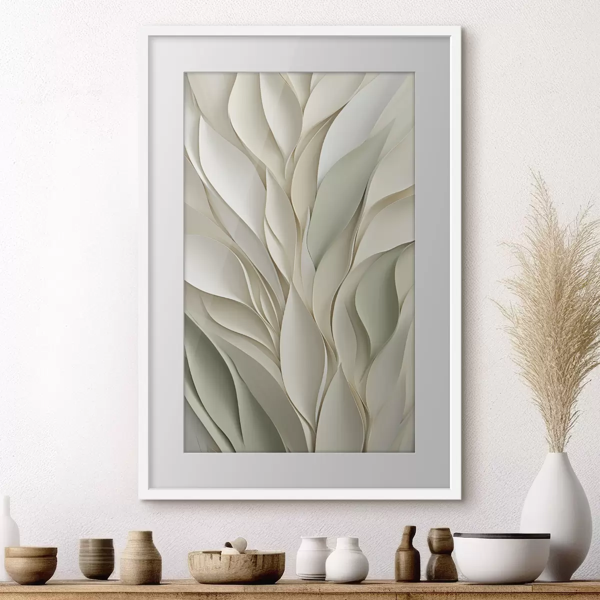 Poster Composición vegetal abstracta f48986