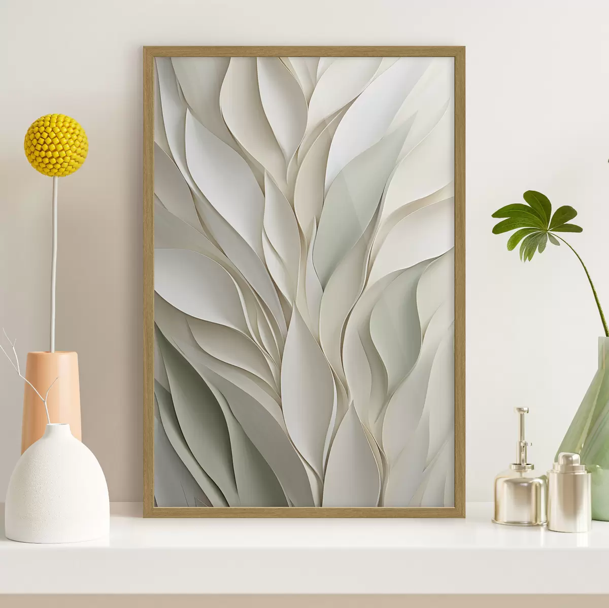 Poster Composición vegetal abstracta f48986