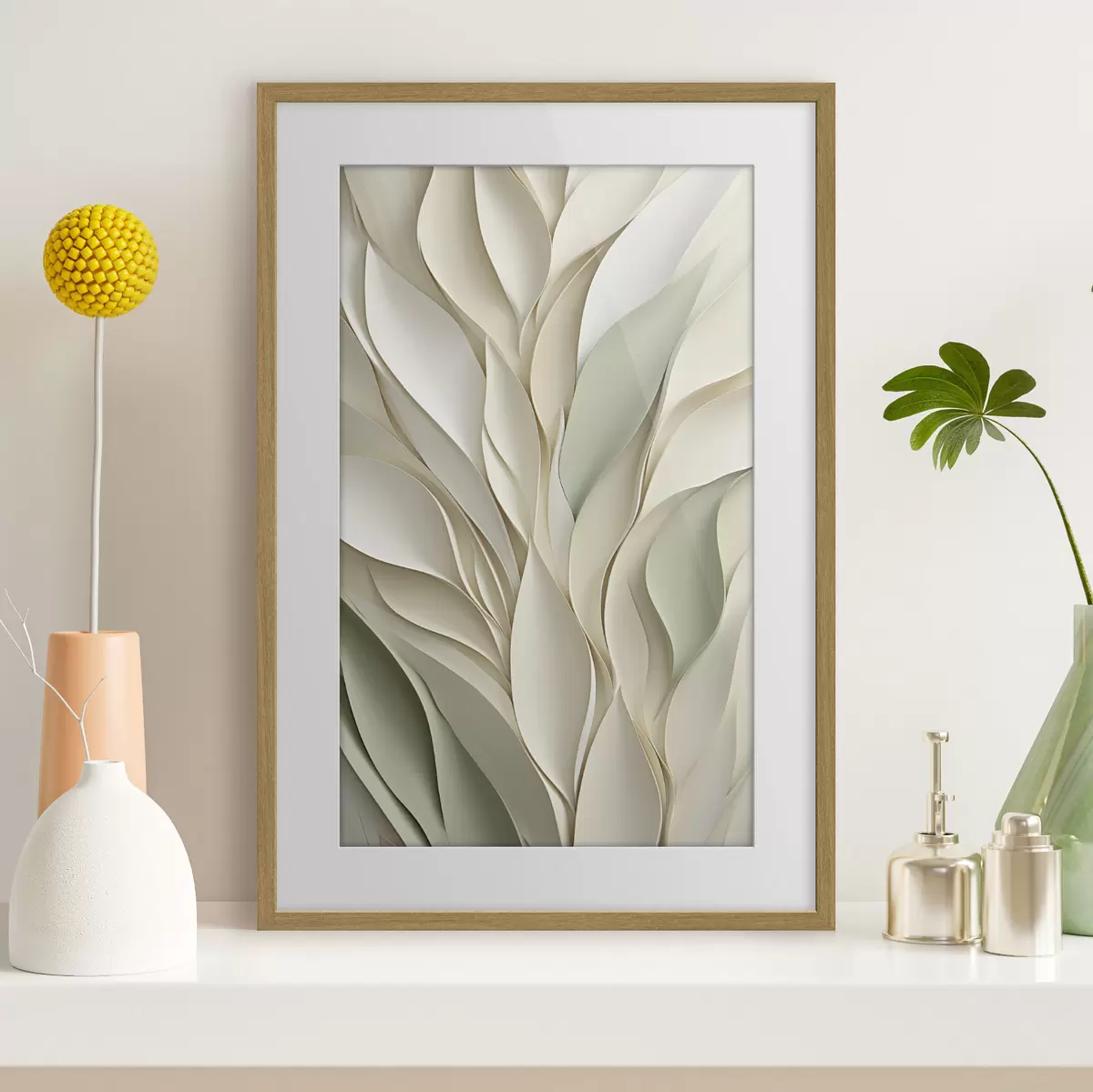 Poster Composición vegetal abstracta f48986