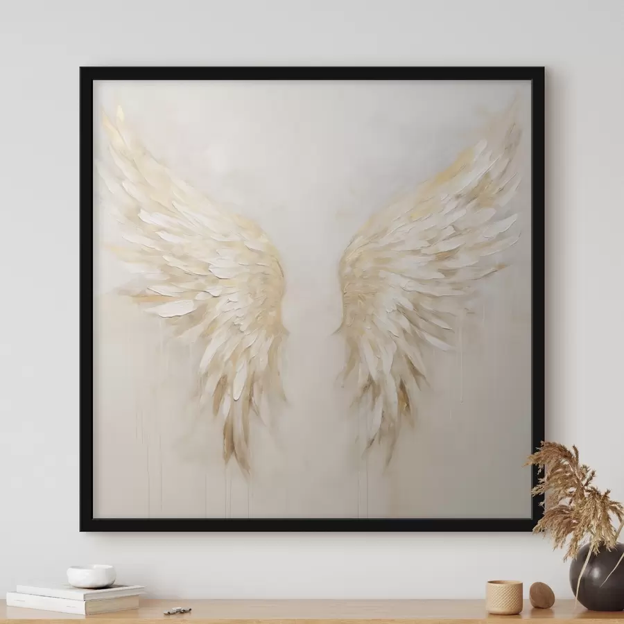 murales de pared Alas de ángel abstractas f48988
