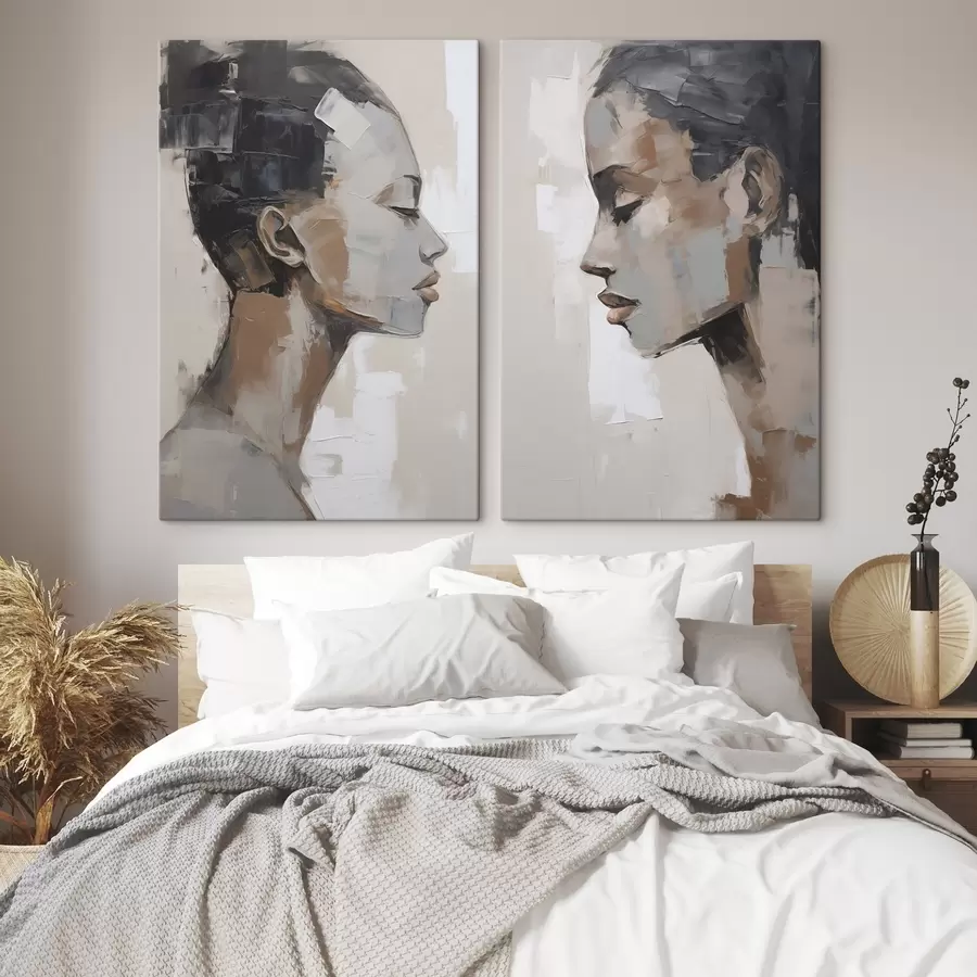 murales de pared Imitación de un retrato femenino pintado m30407