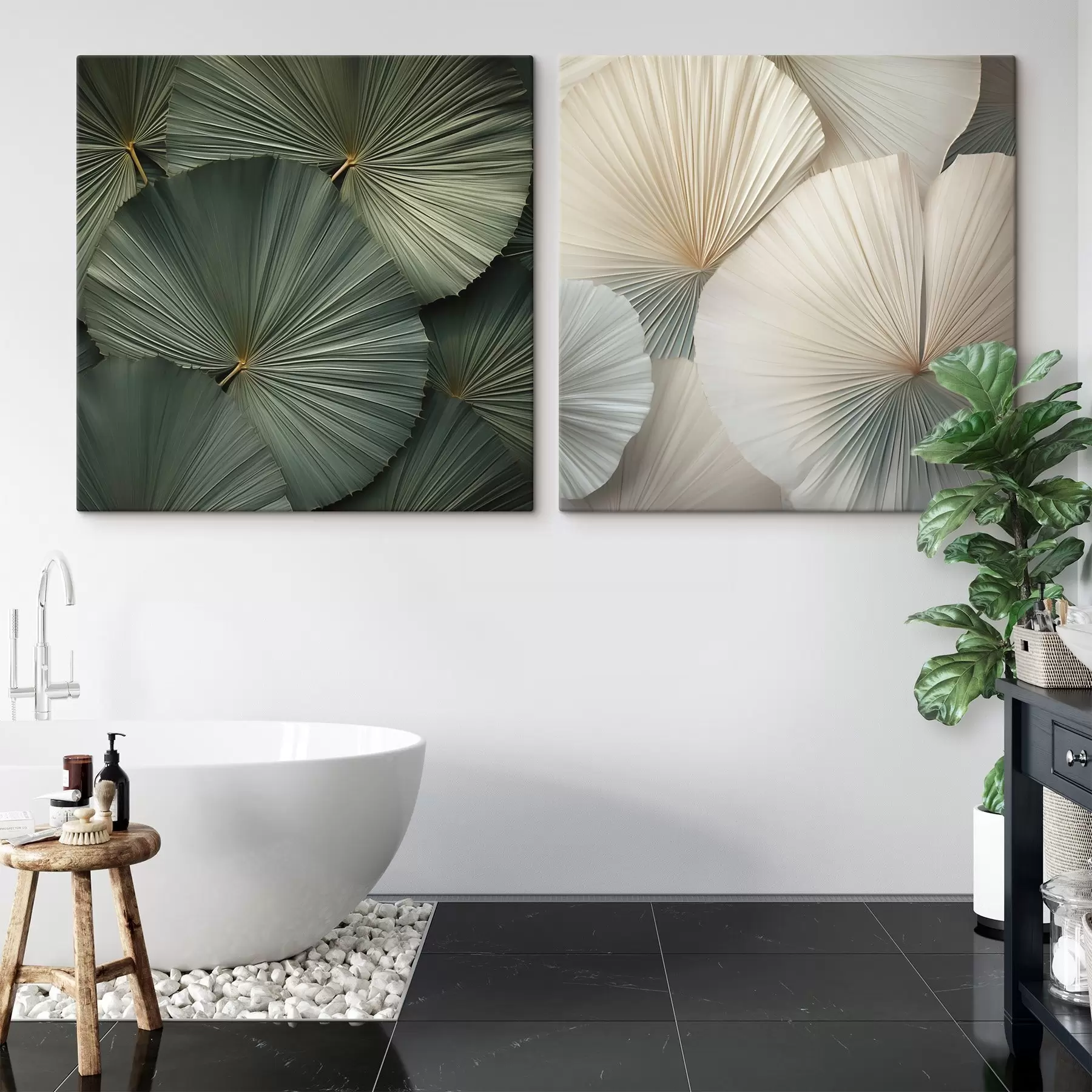 murales de pared Hojas de palmera m30408
