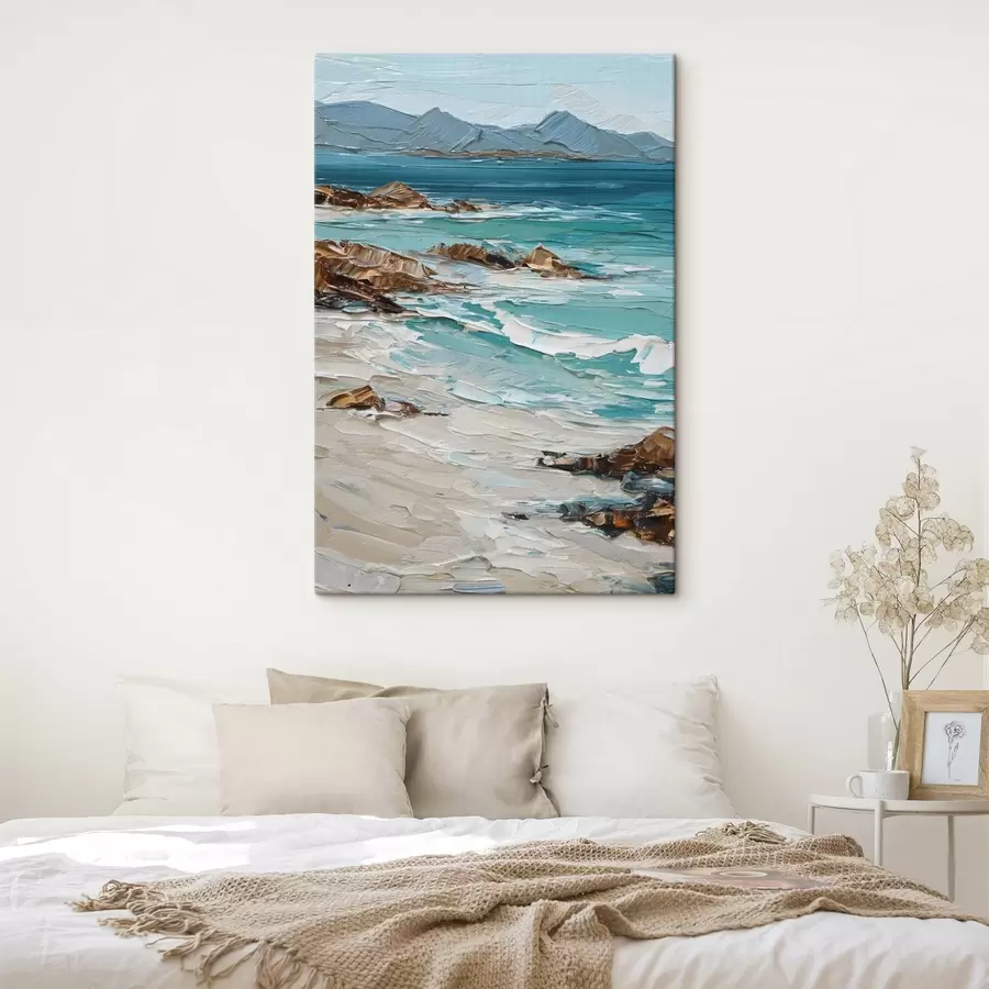 murales de pared paisaje marino con acantilados s48995