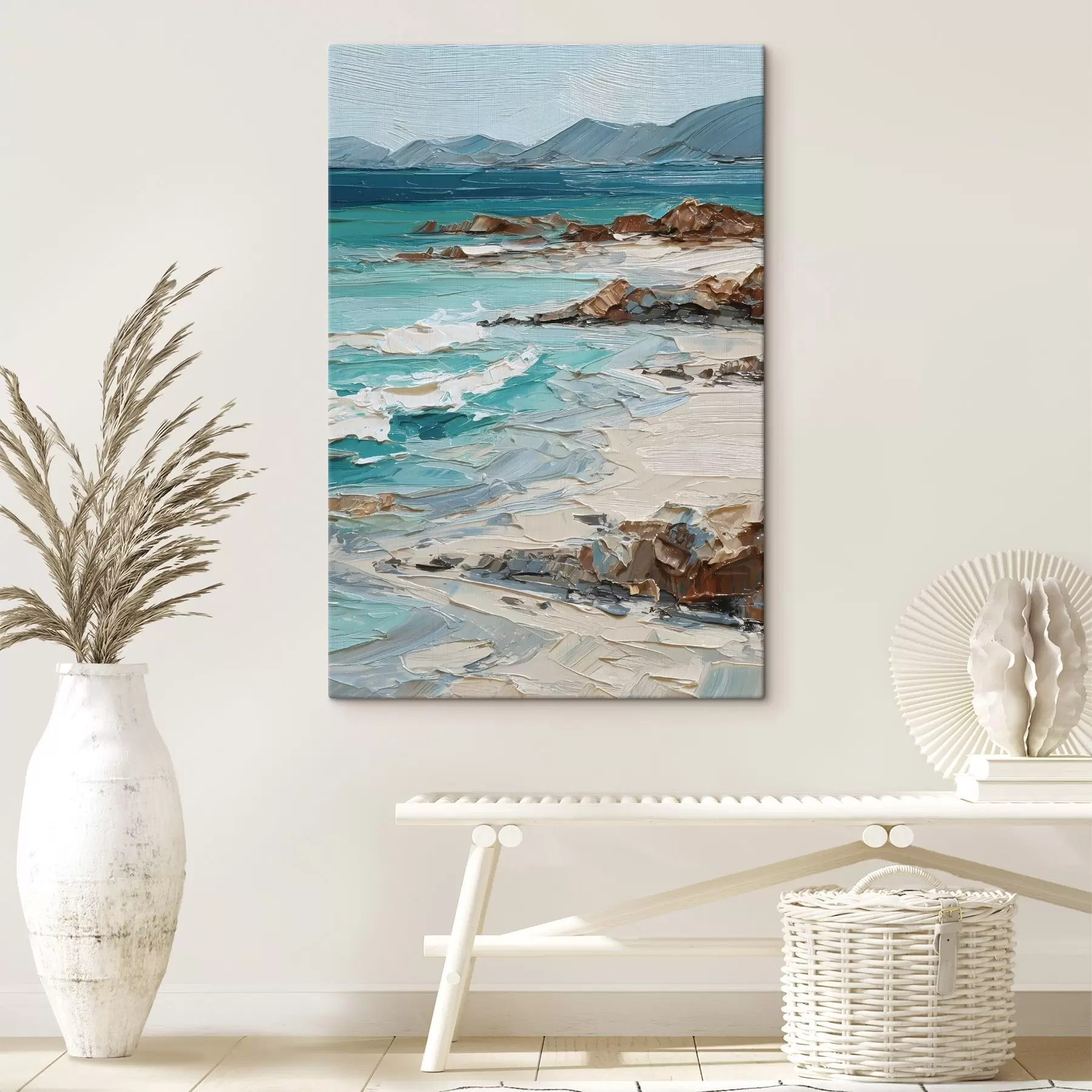 murales de pared paisaje marino con acantilados s48996