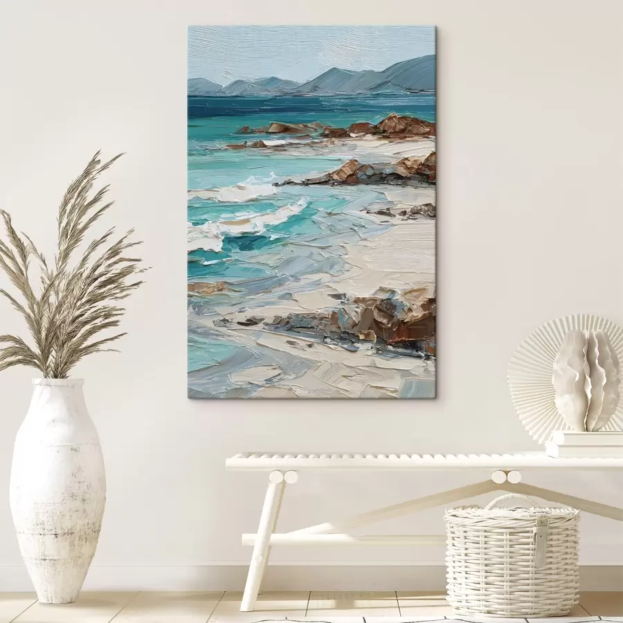 murales de pared paisaje marino con acantilados s48996