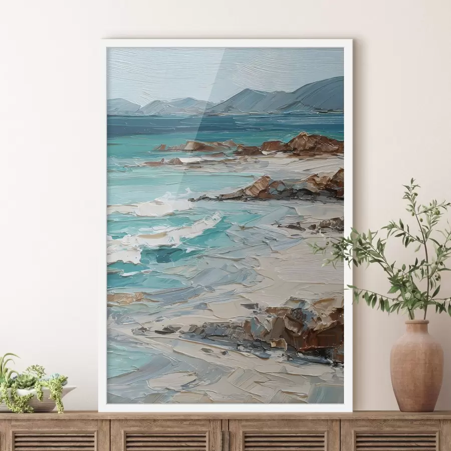 murales de pared paisaje marino con acantilados f48996