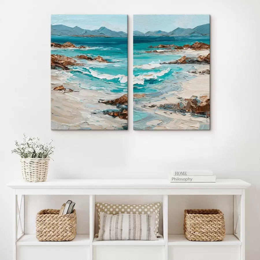 murales de pared paisaje marino con acantilados m30432