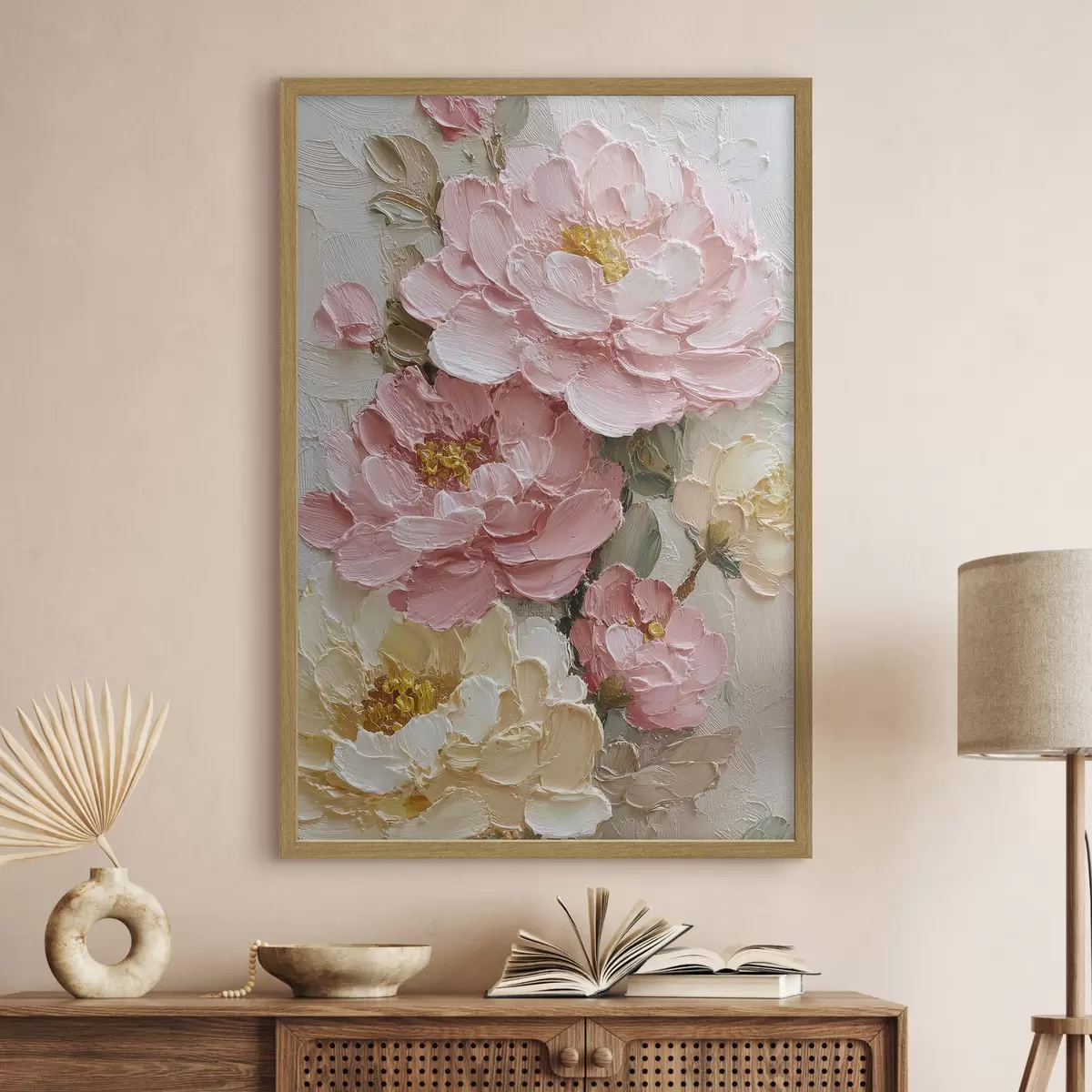 Poster Arreglo floral de peonías f49013