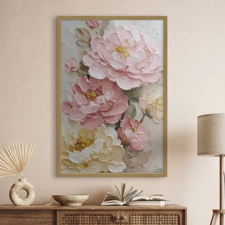 murales de pared Arreglo floral de peonías f49013