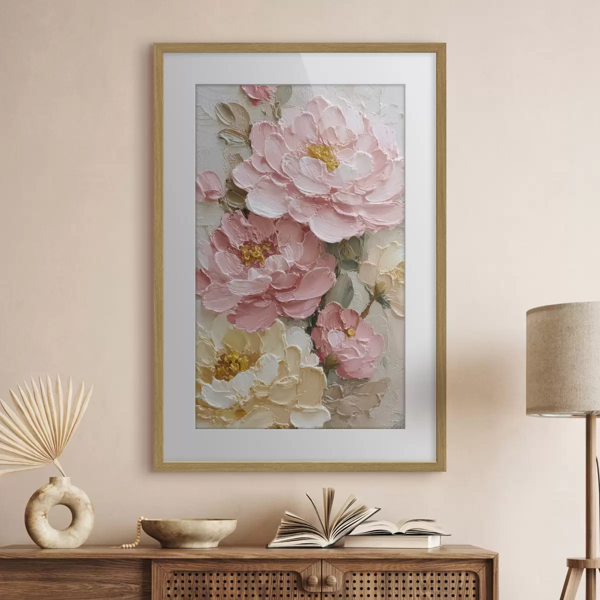 Poster Arreglo floral de peonías f49013